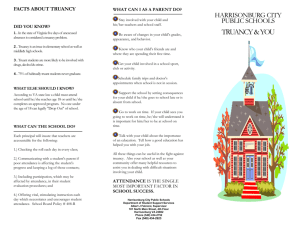 Truancy Brochure - Harrisonburg City Public Schools
