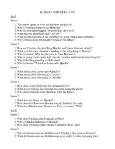Hamlet Questions