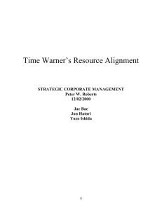 Time Warner (CORPORATE STRATEGY)