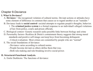 Chapter 8-Deviance