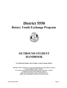 Outbound Student Handbook