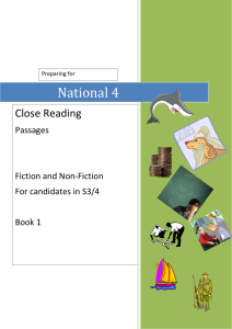 N4 Close Reading Hwk Booklet - PASSAGES.doc
