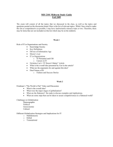 MIS 70 Section Midterm Study Guide – Section 1
