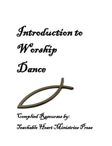 Chapter One Introduction to Worship Dance