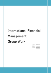 International Financial Management Group Work