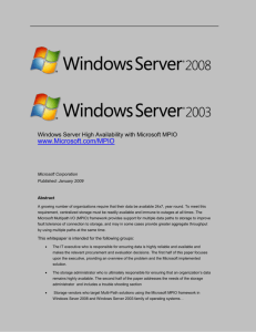 Using MPIO on Windows Server 2008