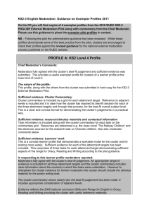 KS2-3 English Moderation: Guidance on Exemplar Profiles 2011 On