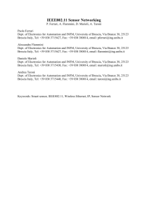 IEEE802.11 Sensor Networking