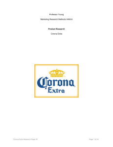 Corona Extra Customer Profile