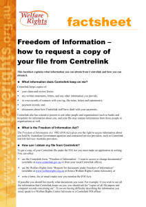 Freedom of Information - how to request a copy of your file from