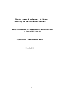Disasters, Growth and Poverty in Africa