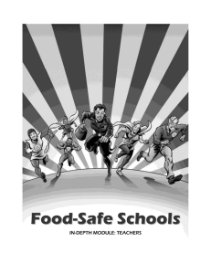 Teacher In-depth Module - National Coalition for Food