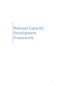 National Capacity Development Framework