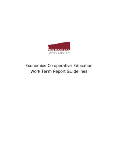 ECEO Work Report Guidelines