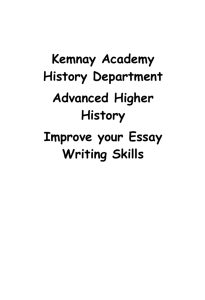 Kemnay Academy History Department