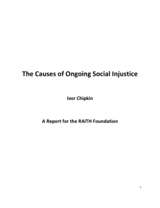 The Causes of Ongoing Social Injustice: A