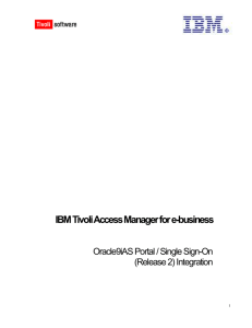 IBM Tivoli Access Manager for e-business