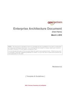 Appendix A – sample Layered Architecture View