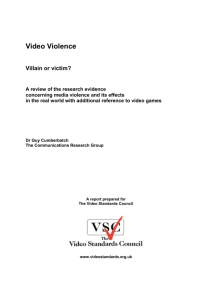 Video Violence - Interactive Software Federation of Europe