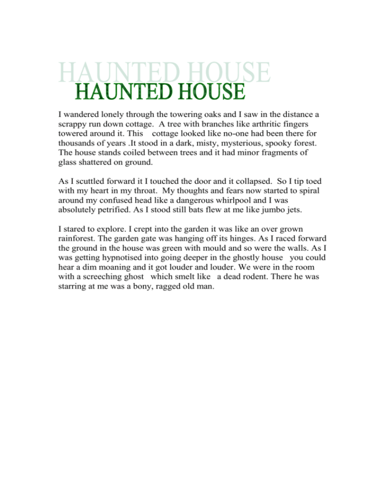 scary halloween story essay
