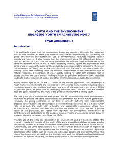 Youth and the Environment - Iyad Abumoghli.doc