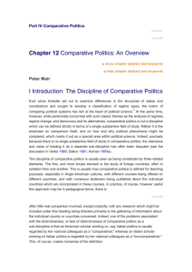 Part IV Comparative Politics