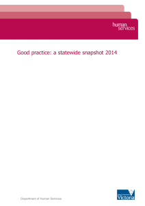 Good practice: a statewide snapshot 2014