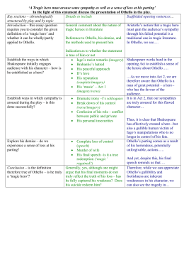 High School Argumentative Essay Topics Othello Tragic Hero Essay Outlinedoc What Is A Thesis Statement In An Essay also How To Write A Thesis Essay English A Tragic Hero In Shakespeares Characters Sample Essay Proposal