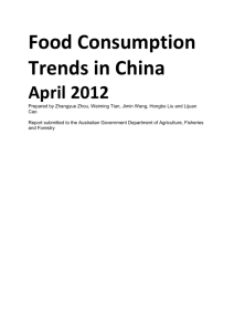 Food Consumption Trends in China