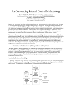 Outsourcing_Methodology_ Paper.doc - Cal State LA