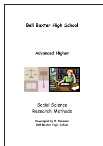 Social Science research methods