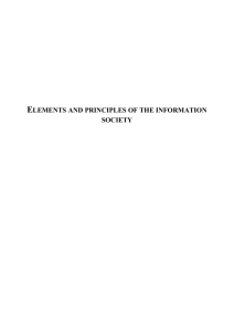Elements and Principles of the Information Society