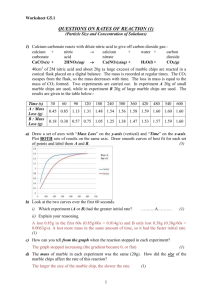 questions on rates of reaction (1)