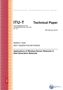 Technical paper on Applications of Wireless Sensor Networks in