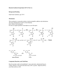Benzoin Synthesis Notes and Post