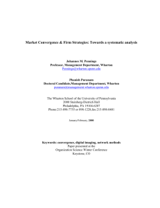 Firm Strategies and Market Convergence