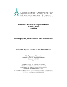 Lancaster University Management School Working Paper 2003/045