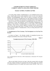 Unemployment in West Germany