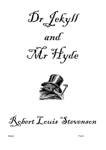 studentbooklet Jekyll and Hyde