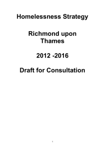 Homelessness Strategy - London Borough of Richmond upon Thames