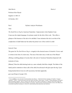 Stylistic Analysis Worksheets