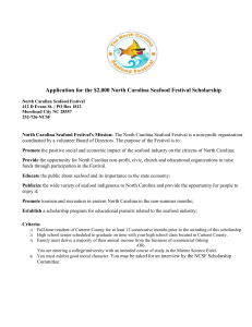 Application for the $2,000 North Carolina Seafood Festival