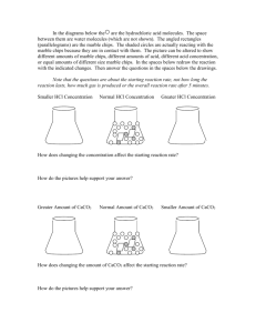 Реферат: Marble Chips Hydrochloric Acid Essay