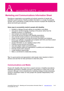 Marketing and Communications