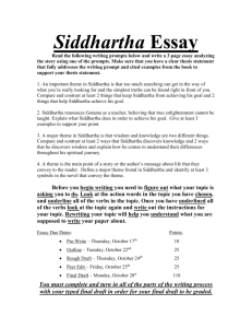 Siddhartha Essay