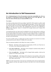 An Introduction to Self Assessment