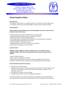 LPS School Captain Policy