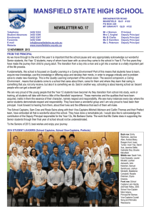 newsletter17-2013 - Mansfield State High School