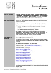 Research Degrees process review workshop: Suspension