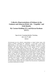 Collective Representations of Irishness in the Guinness and